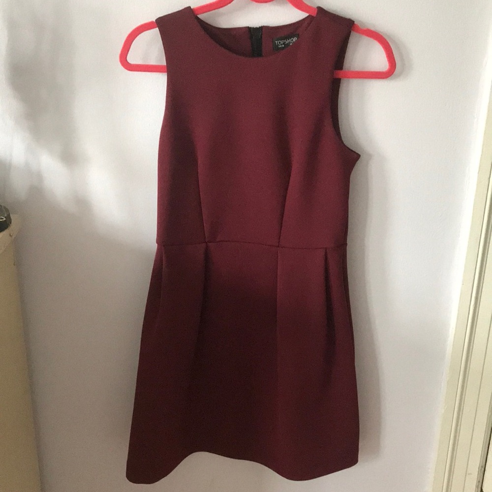Top shop maroon dress